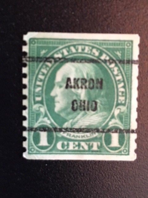 1923-30 1c Franklin Scott# 597 & 1 1/2c Harding Scott#598/Scott#684 PRECANCELS