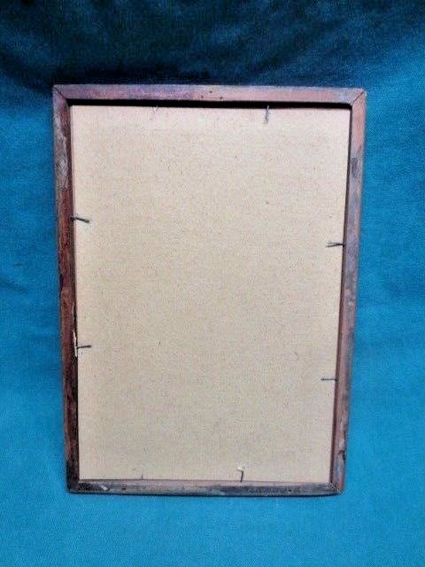 Vtg Reverse Paint 1925 Buzza 