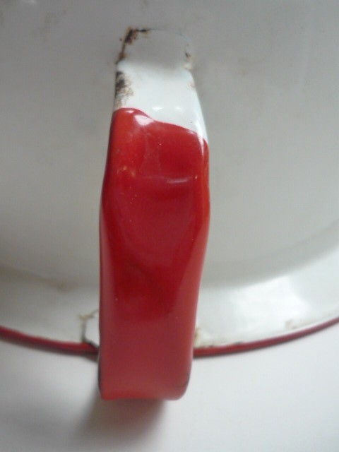 Nesco Diamond Enamelware Chamber Pot USA Antique - Has Label - Rare