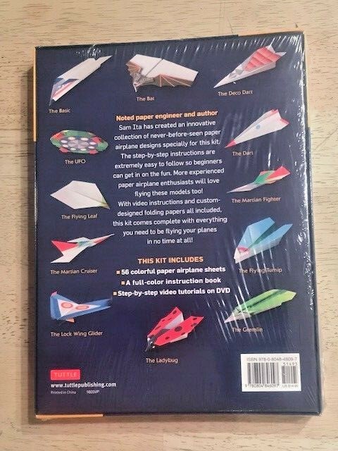 Paper Airplanes Kit - Next Generation Tuttle Publishing w/ DVD