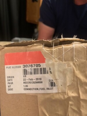 CUMMINS DIESEL FUEL PUMP INLET CONNECTION NEW