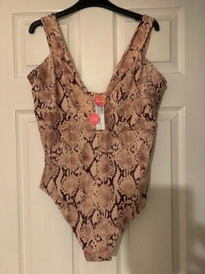 ACCESSORIZE SHAPING PLUNGE SWIMSUIT LEXI METALIC 18 BY RECORDED POST