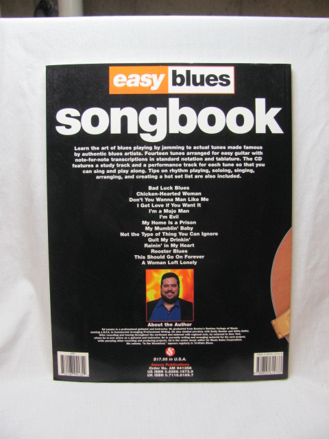 Easy Blues Songbook Sheet Music Book and CD