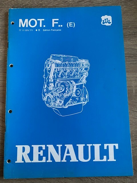 Manuel RÃ©Paration Renault 11 Moteurs Essence 4 Cylindres-Fonte Type F2n - 1983