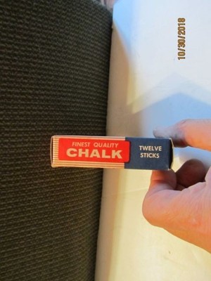 Vintage 10 Cents Box of Imperial Chalk No 812 by Imperial Crayon Co USA
