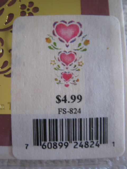 NIP BRASS STENCIL – 3 SIZE HEARTS & FLOWERS