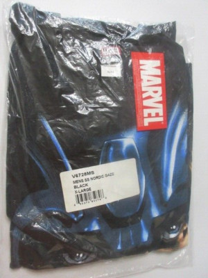 Marvel Mens SS Nordic Gaze blk (XL) shirt