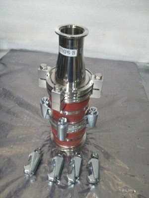 Turbo pump Vacuum 2 Bellows Clamp Assy w/ ISO63 to KF40 Reducer, 453058