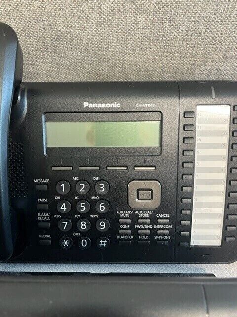 Panasonic ‎kx-nt543-b 3-line Backlit Telephone - Black