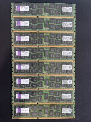  Kingston 64GB (8x8GB) SERVER RAM MEMORY KTH-PL313/8G