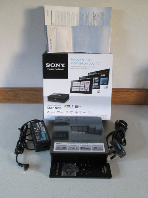 BOXED-SONY SMP-N200 STREAMING NETWORK MEDIA PLAYER-MOVIES ...