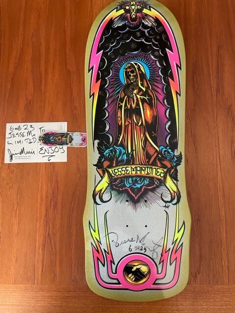 DOGTOWN Jesse Martinez GUADALUPE HANDSHAKE Silver/Gold Flake LTD ED #6/23 Signed
