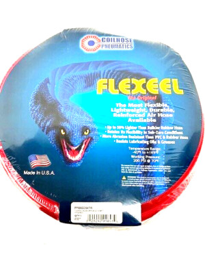 Coilhose Pneumatics PFE60254TR Flexeel Reinf Polyurethane Air Hose 3/8 X 25'