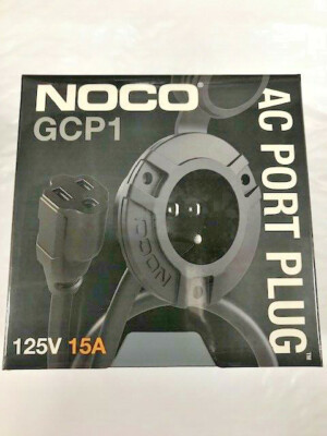 NOCO Black GCP1 13 Amp 125V AC Port Plug with Integrated Extension Cord