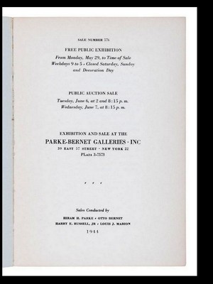 Yamanaka & Co. Reference Library Auction Catalogue CHINESE PLUS 1944 AROFF A