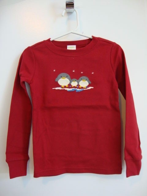 GYMBOREE Holiday Christmas Red Penguins Gymmies Pjs Pajamas Boy Girl 5 - 2 Pairs