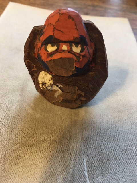 Primitive Chinese Wooden Demigod Figurines, Set of 3 ( sn0962 )