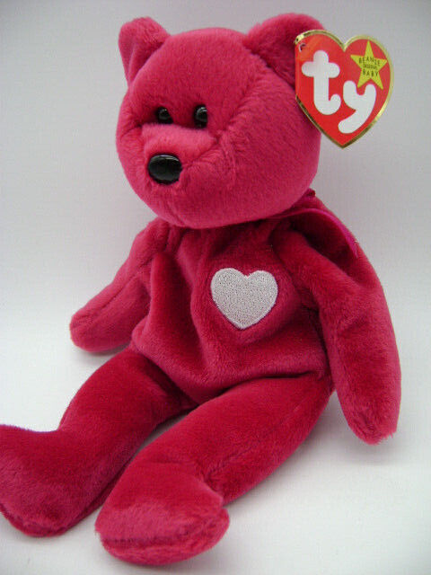 Valentine FEBRUARY 14 Ty Beanie Babies Baby VALENTINA Red Bear