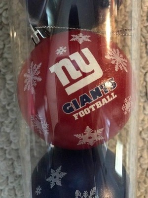 NY GIANTS CHRISTMAS LOT NFL NY GIANTS CHRISTMAS ORNAMENTS LOT