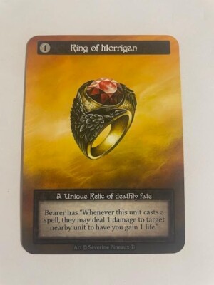 RING OF MORRIGAN Unique Arthurian Legends - SORCERY TCG