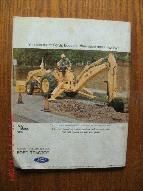 Ford Industrial Tractors & Equipment Specifications 1971 summer and winter