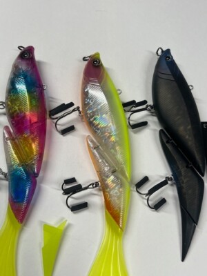 Elements Davinci  Lot of 3 - HPH, PIZZ, 3:16, Hinkle, Bullshad, Custom Swimbait