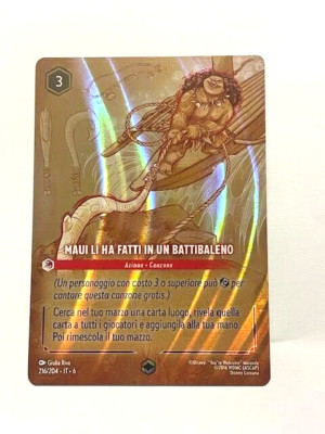 Lorcana TCG MAUI LA HA FATTI IN UN BATTIBALENO 216/204 Enchanted - ITA ITALIANO