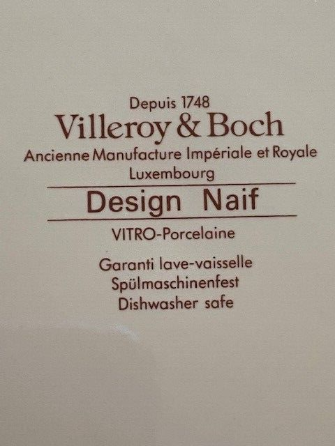 Villeroy & Boch Assorted Dinner Plate 10.5" diameter.  Porcelain