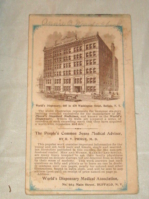 Antique Victorian Era 1898 LADIES NOTEBOOK & CALENDAR Advertising Premium  GC