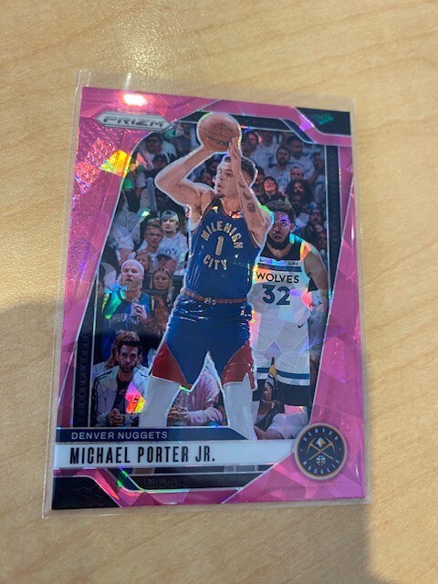 2024-25 Panini Prizm Pink Cracked Ice Prizm Michael Porter