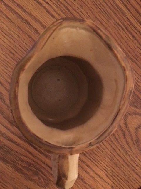 VINTAGE INARCO JAPAN E 5179 MID CENTURY BROWN CERAMIC MILK PITCHER