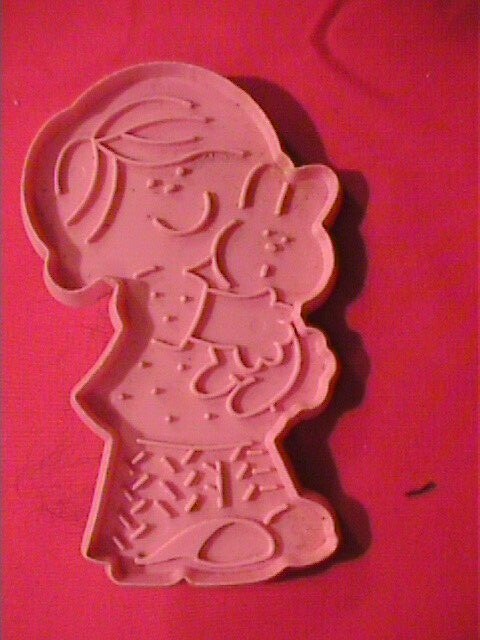 Vintage Hallmark/Wilton Cookie Cutters-Total 4-Very Cute-cat-rabbit-little girl