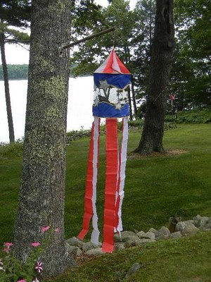 WIND DESIGNS Nylon STARS & STRIPES~CAROUSEL HORSES Windsock U pick Large 64