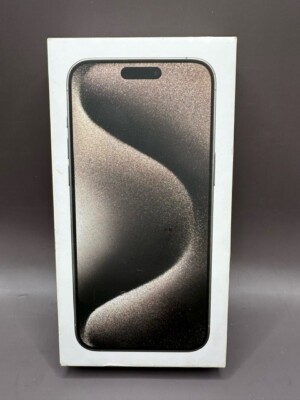 Apple A2849 iPhone 15 Pro MAX Natural Titanium 256GB EMPTY BOX ONLY