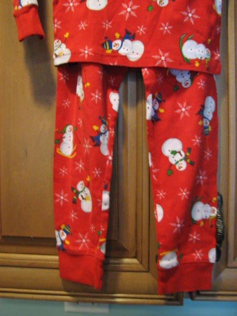 XL 8-10 Snowman Pajamas Cotton