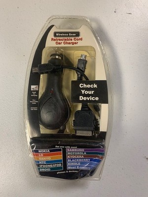 Car Charger Wireless Gear Retractable Cord G0242