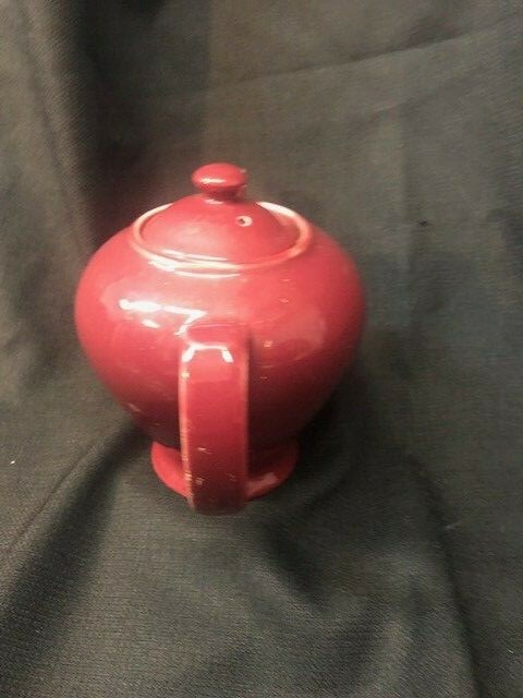 Vintage ~ HALL POTTERY McCORMICK BURGUNDY TEA POT
