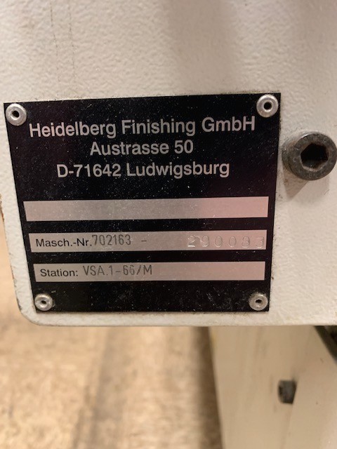 Heidelberg VSA 1-66/M Vertical Pressure Stacker ~ Used