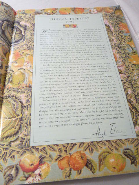 Ehrman Tapestry 1995 Product Catalog 62 Pages Color Photos Great for Research
