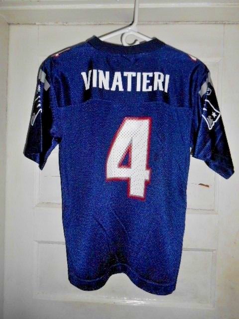NWOT Adam Vinatieri Patriots Reebok NFL Jersey Youth sz.L  (14-16)