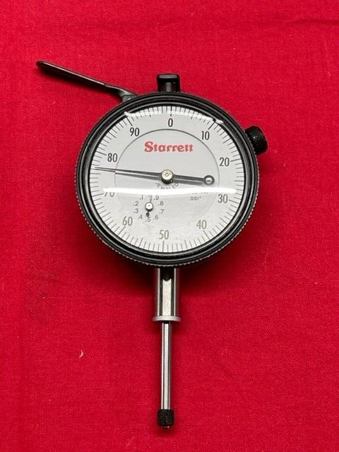 Starrett 25-441J w/ Lift Lever, Flat Back Plastic Dial Indicator  IN STOCK