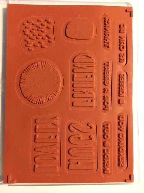 Stampin' Up! LOVELY INSIDE & OUT (12) Stamps Set - Cling/Foam-Words/Phrases++++