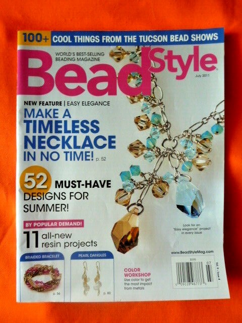 Lot of (10) BEAD STYLE Beading Jewelry Craft Magazines 2011-2013