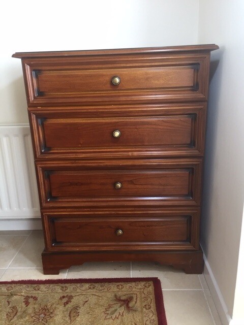 House Clearance Cherry Wood Chest Of Drawers In Banbridge