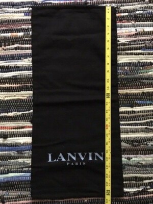 Authentic Lanvin Paris Dust Bag Black 24 x 11 Boot                              