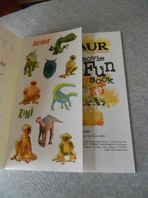 Disney DINOSAUR Activity Fun Book Stickers - 24 pages - Hours of Fun - New