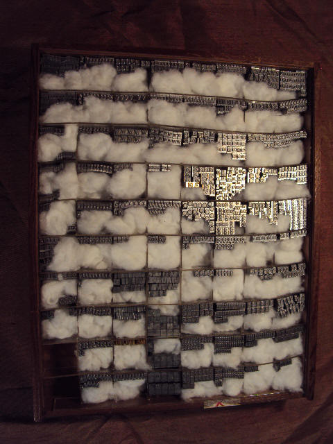 USED EXCELLENT CONDITION HOWARD IMPRINTING MACHINE TYPE, 12 PT. GARAMOND SORTED