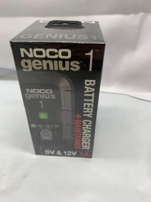 NOCO Genius Smart 1 Car Battery Charger 6V and 12V 1A Automotive Charger *New