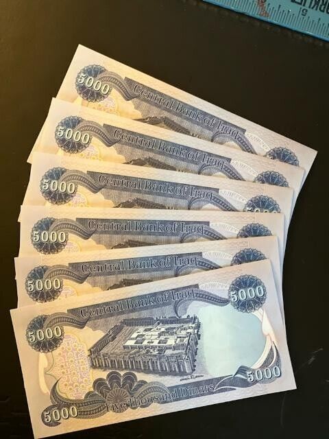 20,000 Crisp New Uncirculated Iraq Dinar. Iqd 4 X 5,000 Note.