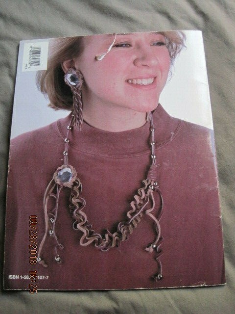 Hot Off The Press LEATHER or NOT 36 Projects Suede Lacing Conchos Beads Book